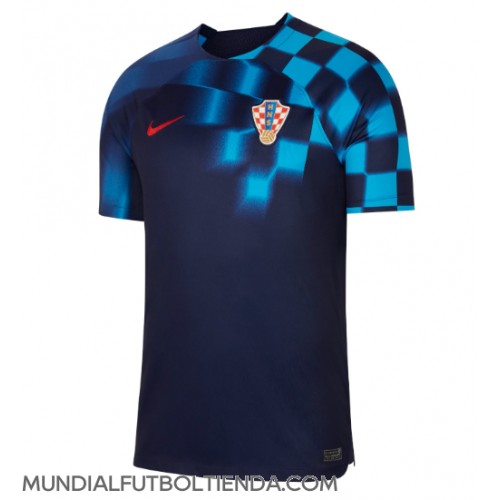 Camiseta Croacia Segunda Equipación Replica Mundial 2022 mangas cortas